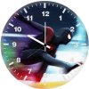 spiderman into the spider verse movie digital art sn wall clock