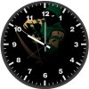 green arrow minimal ve wall clock