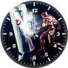 iron man kicking pepsi can x6 wall clock
