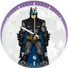 batman 8bit art ez wall clock