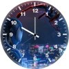 spiderman 3 glowing night zu wall clock
