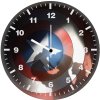 captain america family love in shield cb wall clock