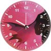 batman pink background 2i wall clock