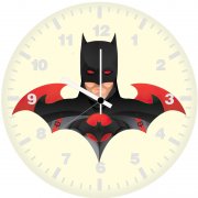 batman new minimalism id wall clock
