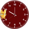 iron man mask minimalism co wall clock