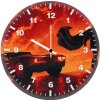 the batman walking with batmobile ir wall clock