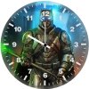 batman with kryptonite sword od wall clock