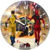 deadpool and wolverine where they meet avengers 5o wall clock