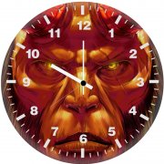 hellboy art yr wall clock