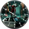 joker dancing on cop car pi wall clock