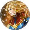 captain marvel superhero xf wall clock