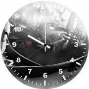 batman black and white gotham city e0 wall clock