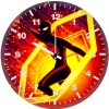 miles morales powerful and striking ru wall clock