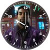 chadwick boseman as star lord 70 wall clock