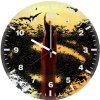 batman logo superman flying 6k wall clock