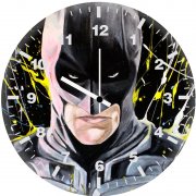 batman color paint art jm wall clock