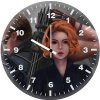 black widow and hawkeye va wall clock