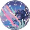 black panther poster ul wall clock