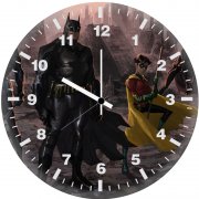 batman and his team artwork t2 wall clock