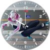 spider gwen in city buliding jf wall clock