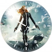 black widow in captain america winter solider ha wall clock