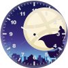batman gotham moon af wall clock