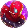 spider man closeup art ab wall clock