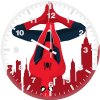 spider man vector art eh wall clock