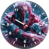 deadpool with wolverine claws red and black 3j wall clock