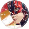 captain marvel new sketch art 43 wall clock