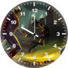 wonder woman superman fighting against doomsday tr wall clock