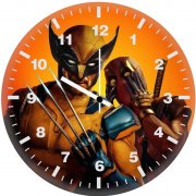 deadpool and wolverine the electrifying hero yp wall clock