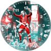 joker dancing on the police car qd wall clock