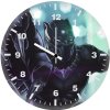 black panther 4karts 5p wall clock