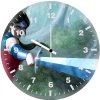 wonder woman warrior art 3o wall clock