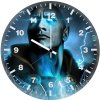 black adam lightning hy wall clock