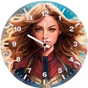 captain marvel new artwork of wall clock