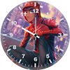 spiderman on rooftop no mask 8s wall clock