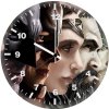 justice league superheroes artwork ad wall clock
