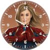 captain marvel fan art ta wall clock