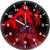 spider man 2099 night skyline he wall clock