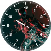 carnage art 6w wall clock