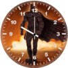 batman walking through darkness yg wall clock