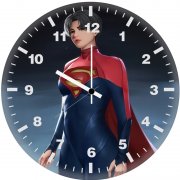 supergirl fearless and free jr wall clock
