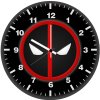the deadpool logo fk wall clock