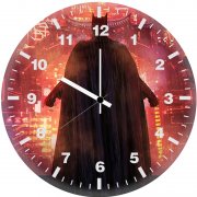 batman iron man od wall clock
