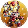 chibi iron man infinity stones 1c wall clock