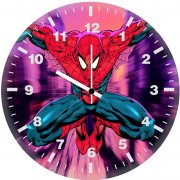 spiderman sketchy art 69 wall clock