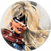 captain mavel comic artwork up wall clock