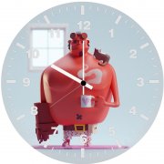 hellboy morning w1 wall clock